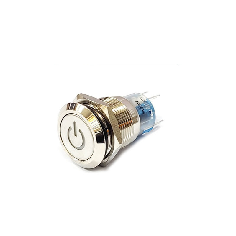 19mm 메탈 전원 스위치 FT19QB-F11V/12V/N 청색 (HQ01205)