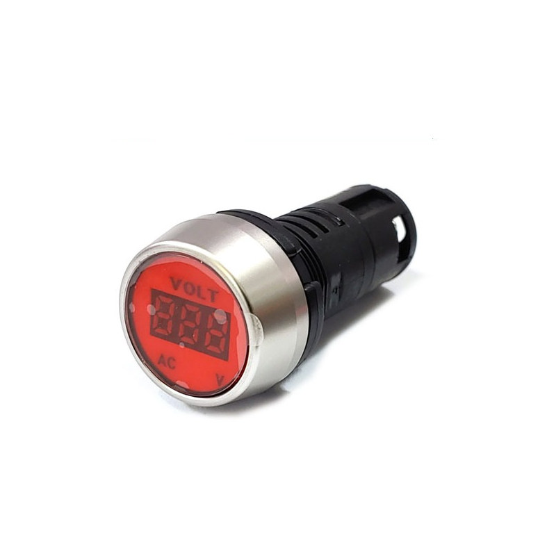 22mm 볼트 미터 AC50~500V 적색 VI-HVR (HQ01213)