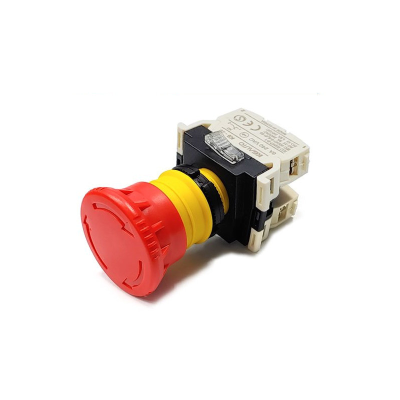 22mm 안전인증 비상 푸시록턴 KSE-4RB2 (HQ01281)