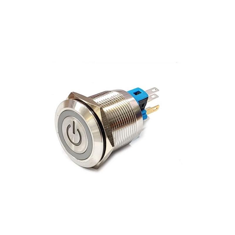 22mm 메탈 전원 스위치 FT22QB-F11Z/EV/W/24V (HQ01295)