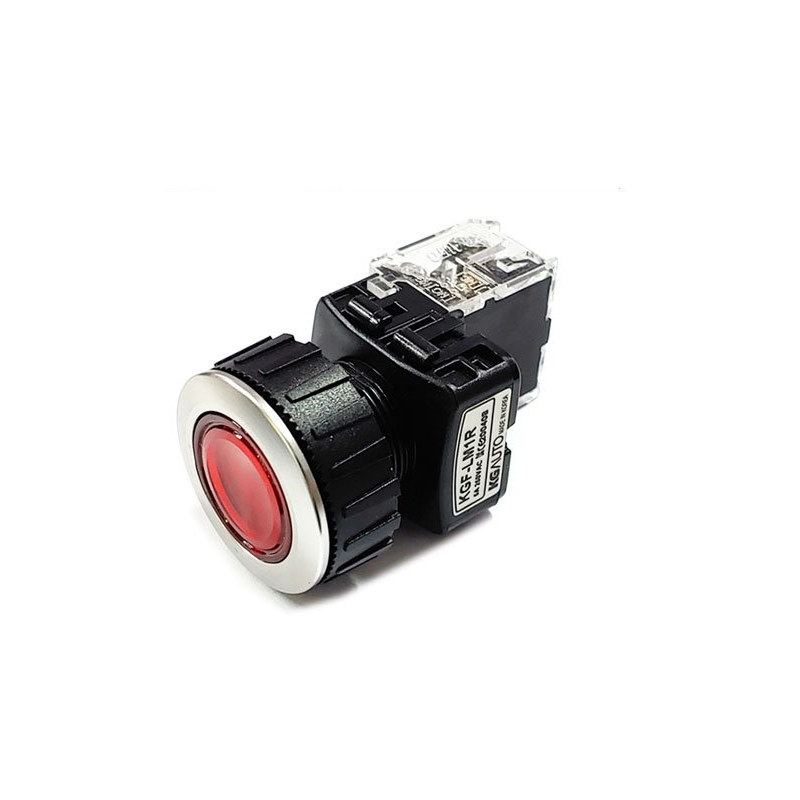 30mm 푸시 버튼 스위치 비조광 KGF-LM1R 적색 (HQ01300)