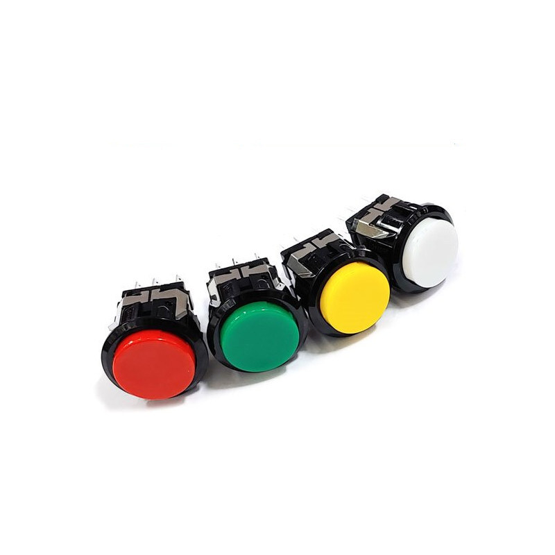 25mm 원형 버튼 LED 스위치 DHM-1R0B 적색 LED 없음 (HQ01334)