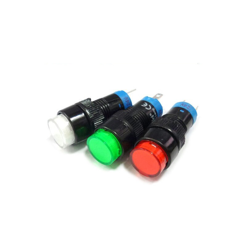 ONPOW 12mm 원형 LED 램프 LAS2Y-D/24V 적색 (HQ01350)