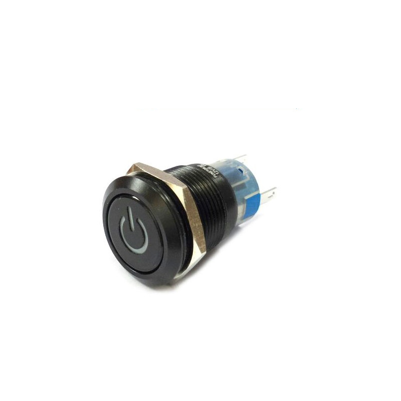 19mm 검정색 전원 스위치 FT19QB-F11V/12V 적색 PUSH 복귀형 (HQ01368)