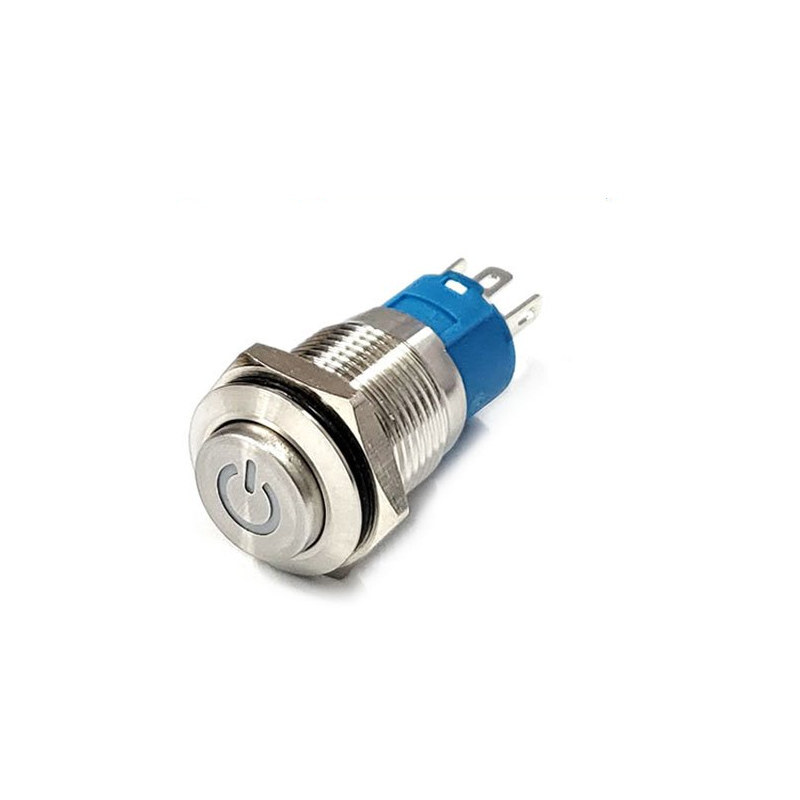 16mm 전원마크 LED 푸시 스위치 FT16QE-H11V PUSH 복귀 (HQ01396)