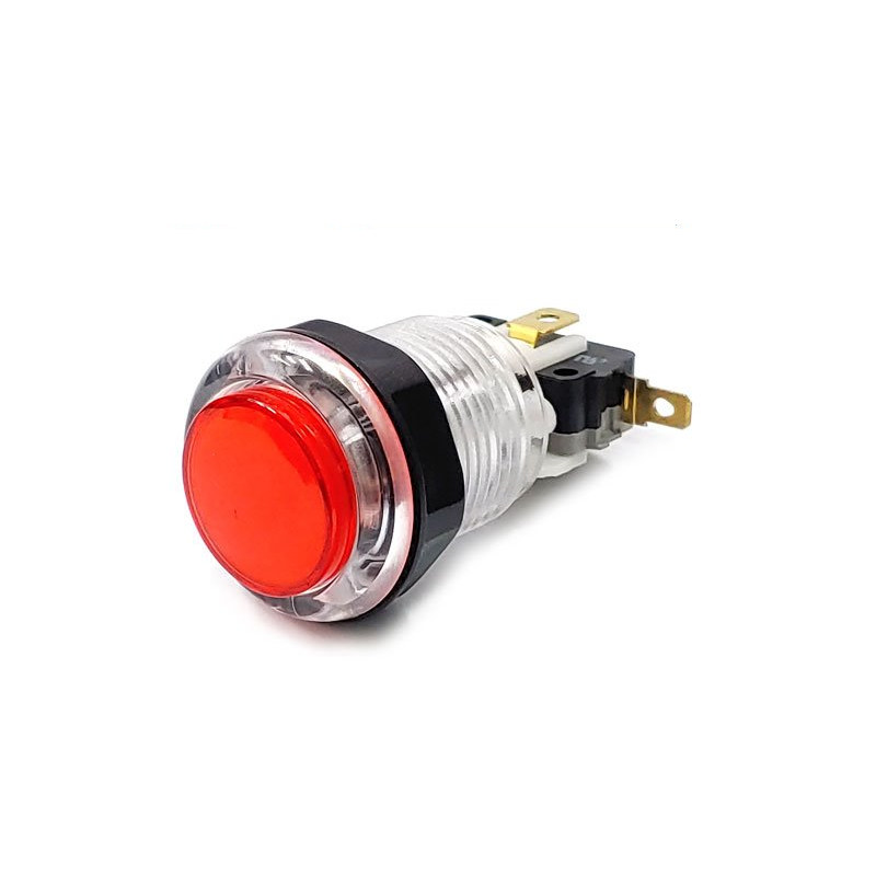 28mm 오락기 스위치 B-412C 12V LED 적색 스위치만 구매 (HQ01400)