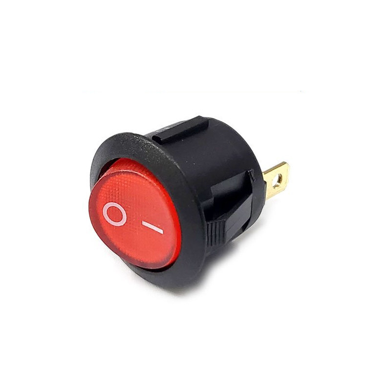 RL3-511/N 20mm 조광형 라커 스위치 DC12V 적색 램프 ON-OFF 3P SPST (HQ01411)