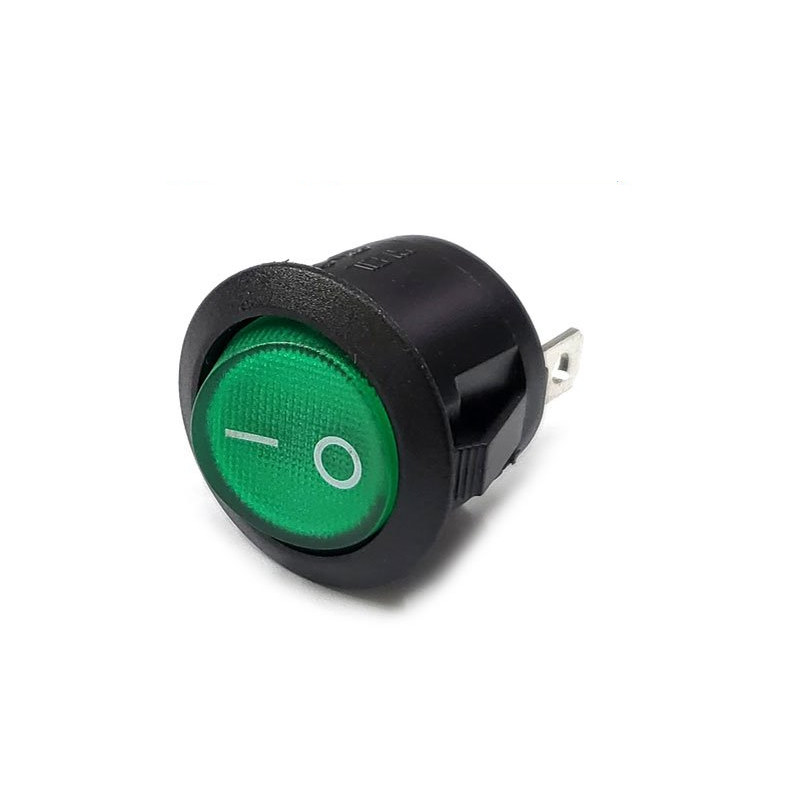 RL3-511/N 20mm 조광형 라커 스위치 DC12V 녹색 램프 ON-OFF 3P SPST (HQ01417)