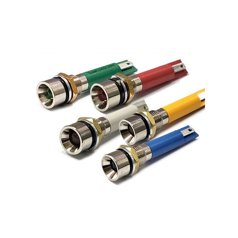8mm 방수오목형 12V DC LED LAMP800-0836 적색 (HQ01436)