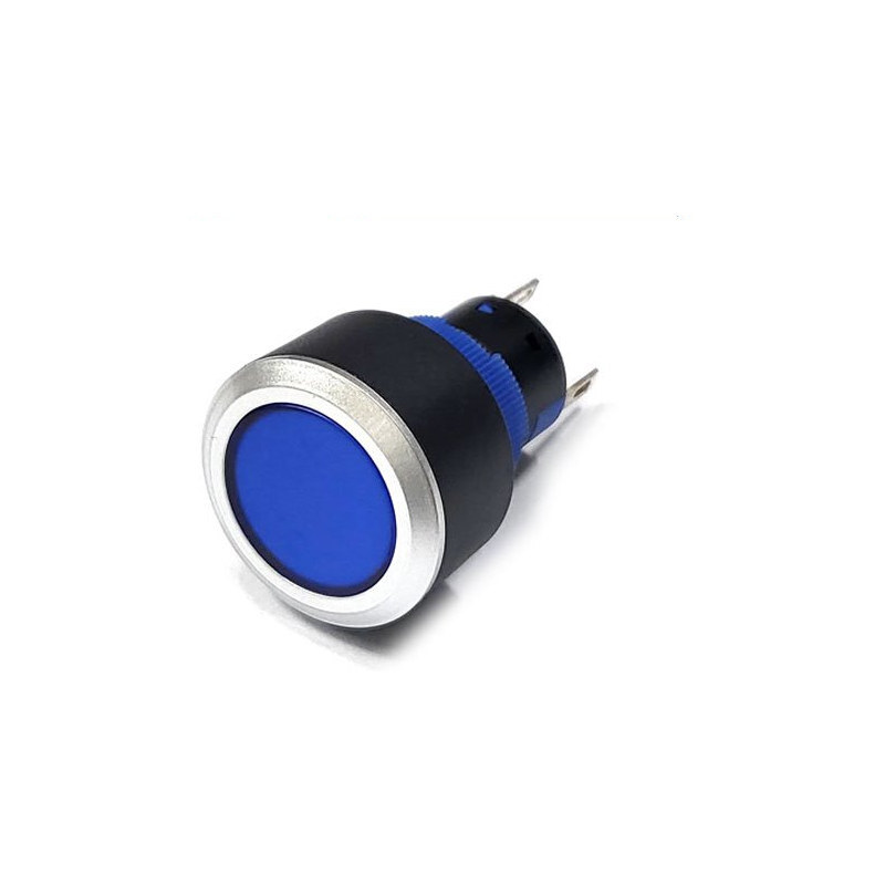 22mm 푸시 버튼 스위치 KPB22-8700-F10 12V PUSH 복귀 (HQ01444)