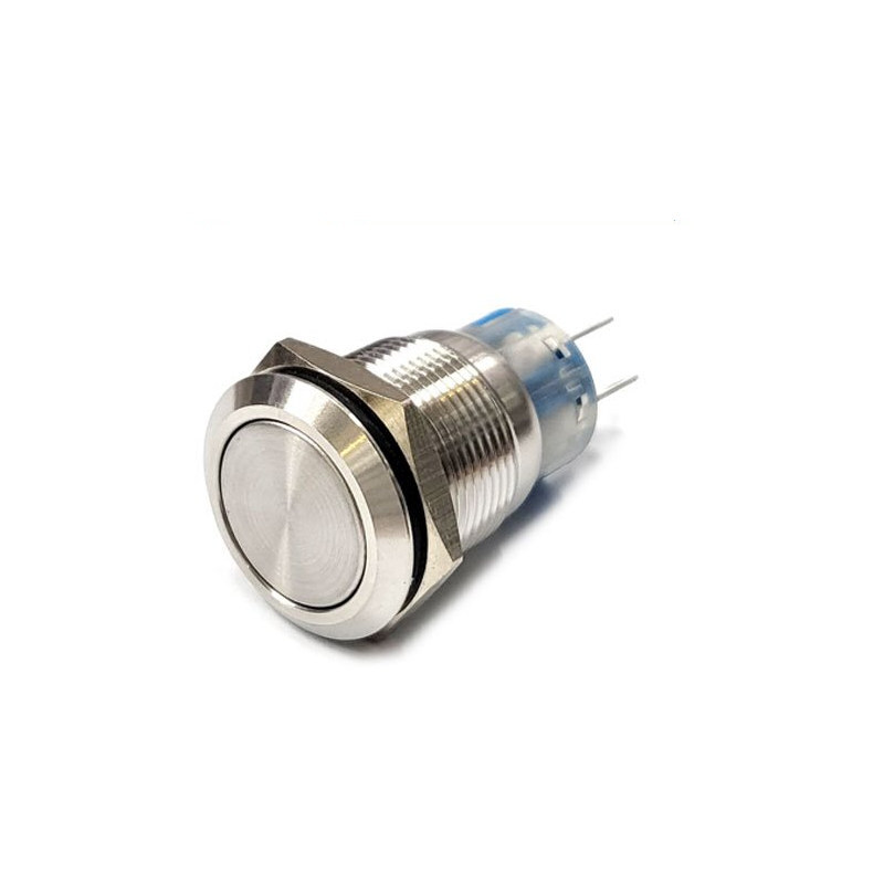 19mm 메탈 푸시 스위치 2회로 FT19QB-F22/S PUSH 복귀 (HQ01462)