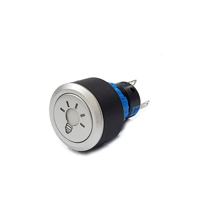 22mm 전구모양 스위치 LAS1-AWY-11TE/12V 적색 PUSH 복귀 (HQ01469)