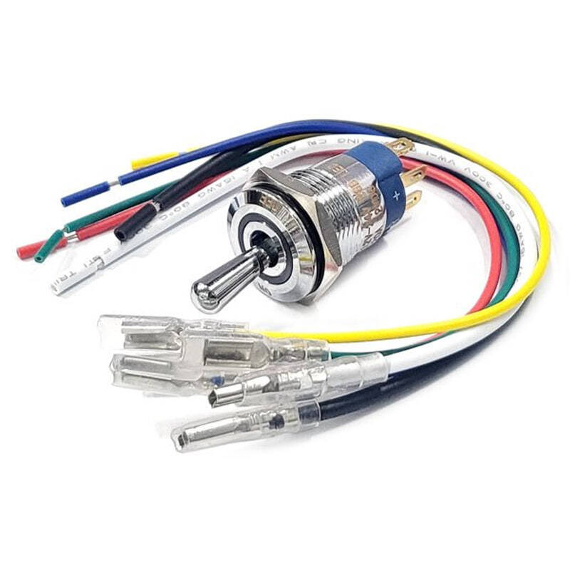 16mm 3색 LED 2단토글 스위치 TS16-10EL (HQ01545)