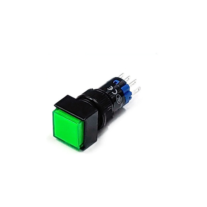 12mm 정사각형 푸시 버튼 스위치 LAS2F 24V PUSH 복귀 (HQ01754)