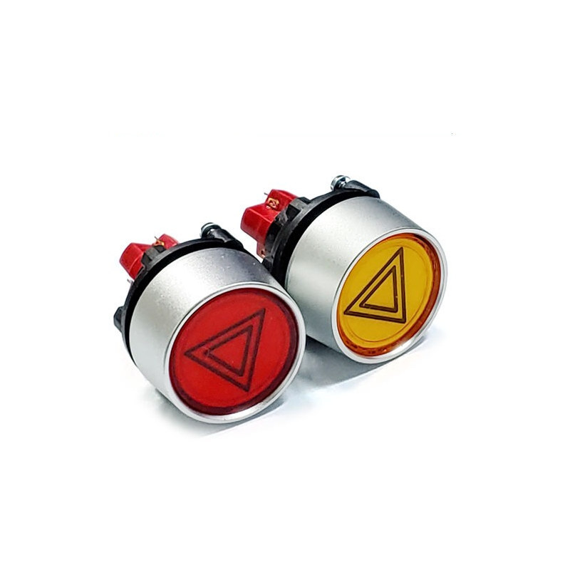 22mm LED 방수 비상등 스위치 D16LMU2-1AB 적색 LED없음 PUSH 복귀 (HQ01971)