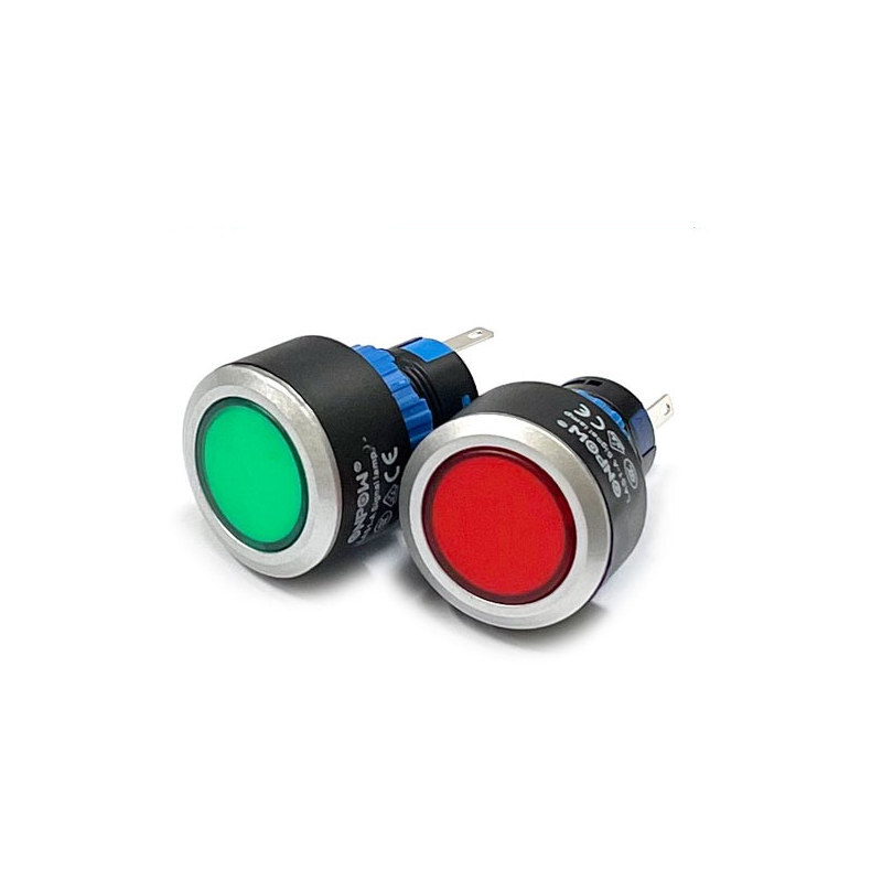 22mm LED LAMP AC 용 220V LAS1-AWY-D/220V 적색 (HQ02018)
