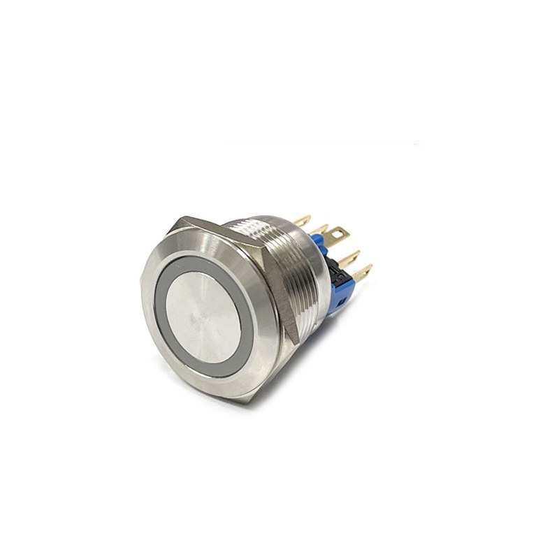 22mm 방수 메탈 스위치 GQ22-11E/24V 적색 PUSH 복귀 (HQ02030)