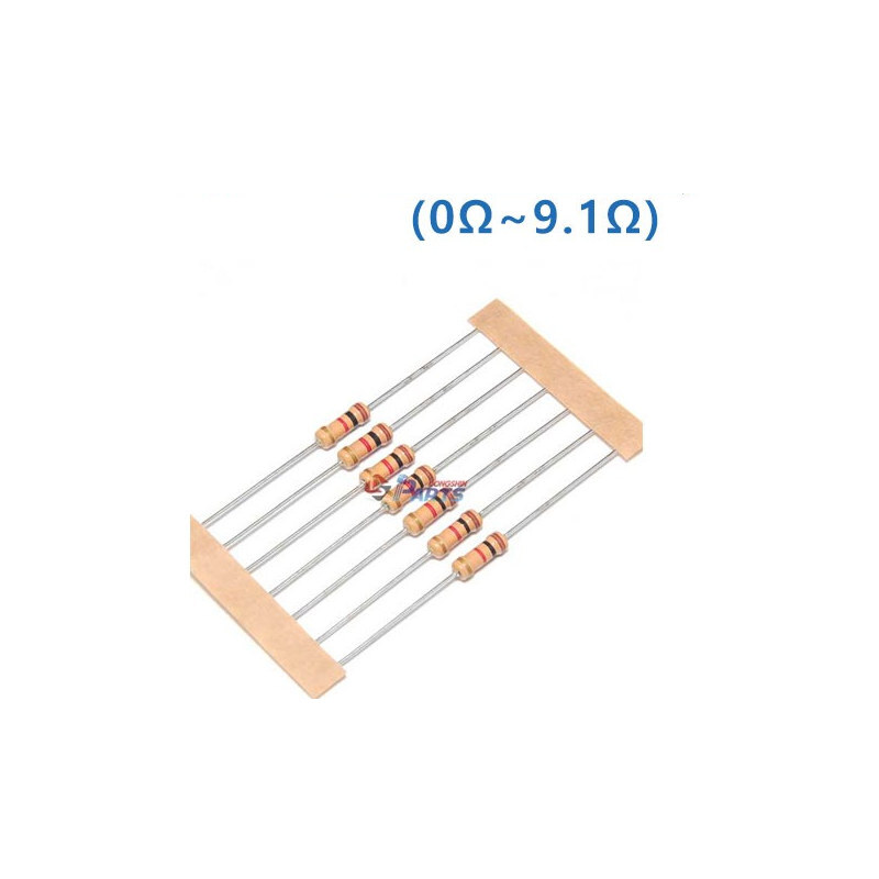 1/2W 5% J급 막대저항 0&Omega; 100개 (HQ02099)