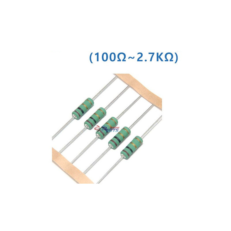 3W 5% J급 막대저항 100&Omega; 100개 (HQ02110)