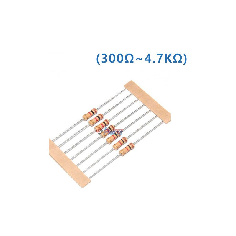 1/2W 5% J급 막대저항 10&Omega; 100개 (HQ02120)
