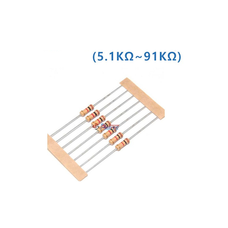 1/2W 5% J급 막대저항 300&Omega; 100개 (HQ02123)