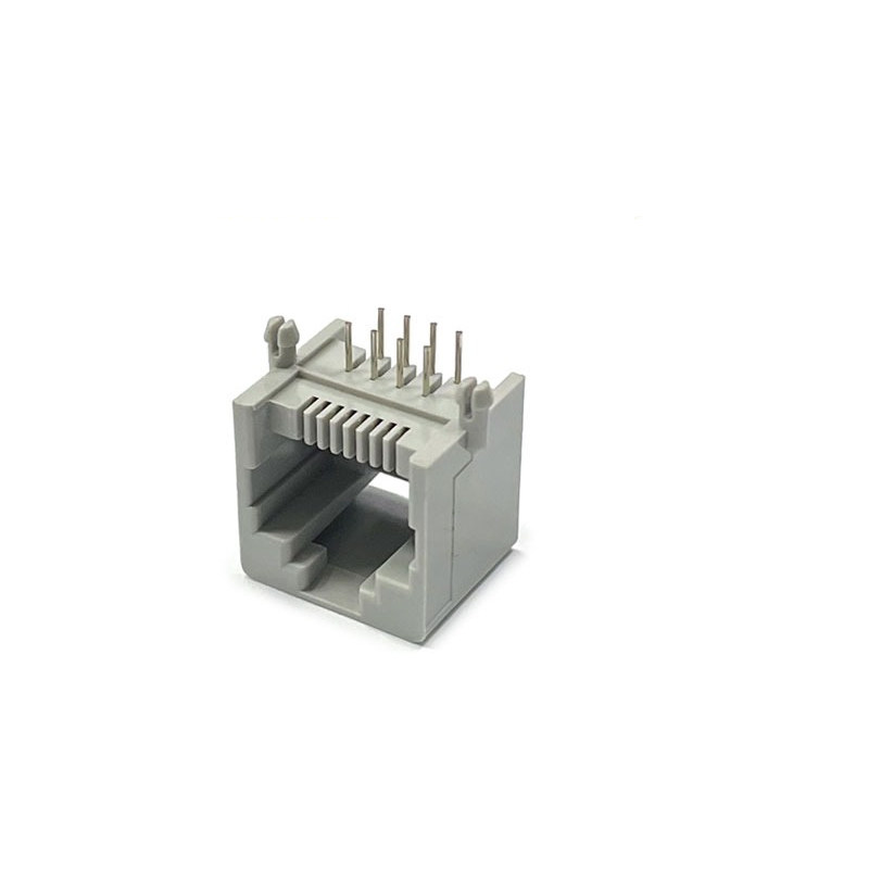 RJ45 커넥터 8P8C 암 소켓 앵글 회색 RJ45-122G 8P8C (HQ02288)