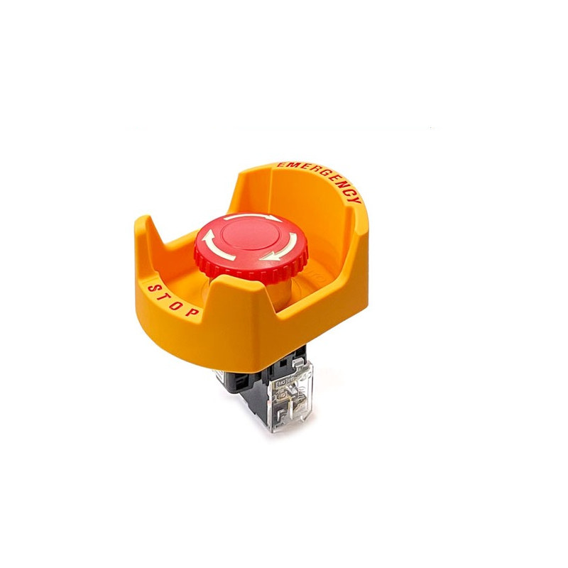 KGAUTO 22mm 비상 스위치 + 커버 KGE-H4R1R+EMS-22 (HQ02316)