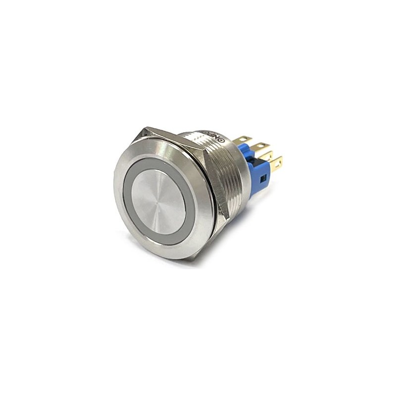 ONPOW 22mm 3색 LED 메탈 스위치 GQ22-11E/RGB/24V + PUSH 복귀 (HQ02336)