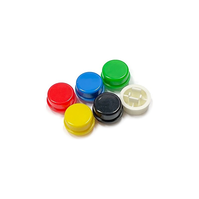 DJT1103T 택트 스위치 12x12mm 높이 7.3mm 원형 노브 적색 (HQ02338)