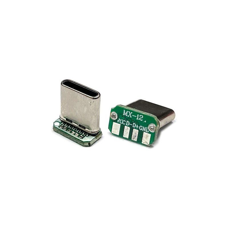 USB 3.1 C 타입 4핀 커넥터 수 플러그 납땜용 (HQ02376)