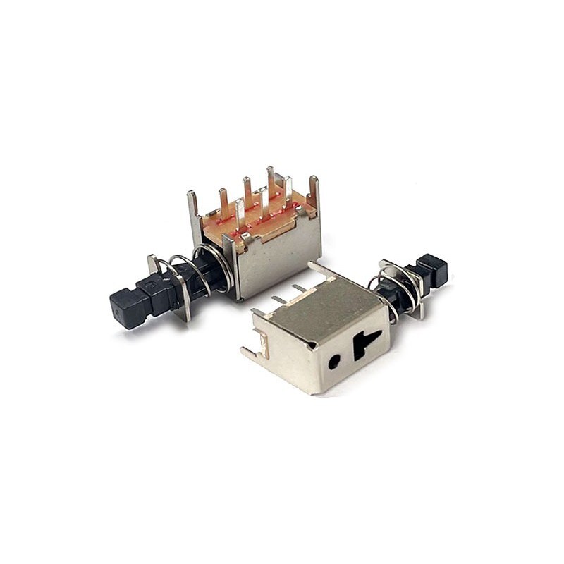 PCB 용 6핀 푸시 스위치 PS-22F02 PUSH 복귀 (HQ02380)
