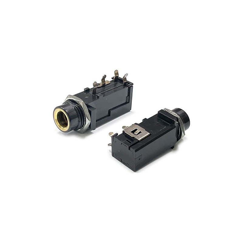스테레오 잭 폰 잭 FEMALE PJ-603A/6003A 6.3mm DC 30V 1.0A STEREO JACK (HQ02399)