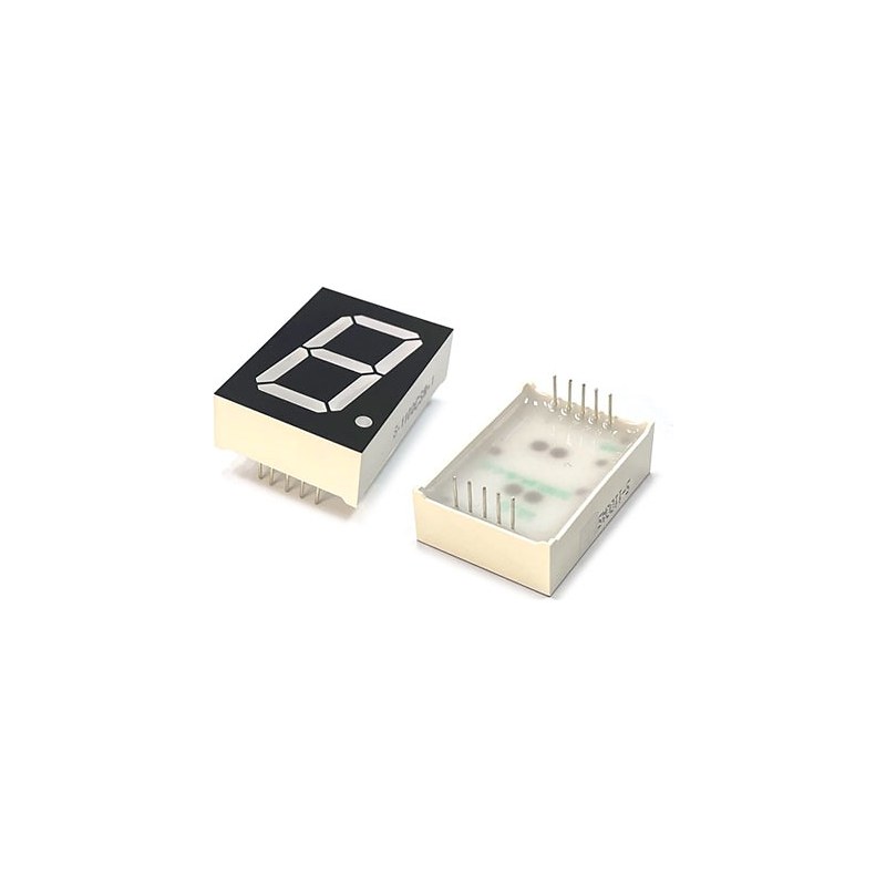 FND 7세그먼트 1.0인치 1칸 적색 S-1100CSR 24x34mm 음극 캐소드 타입 (HQ05228)