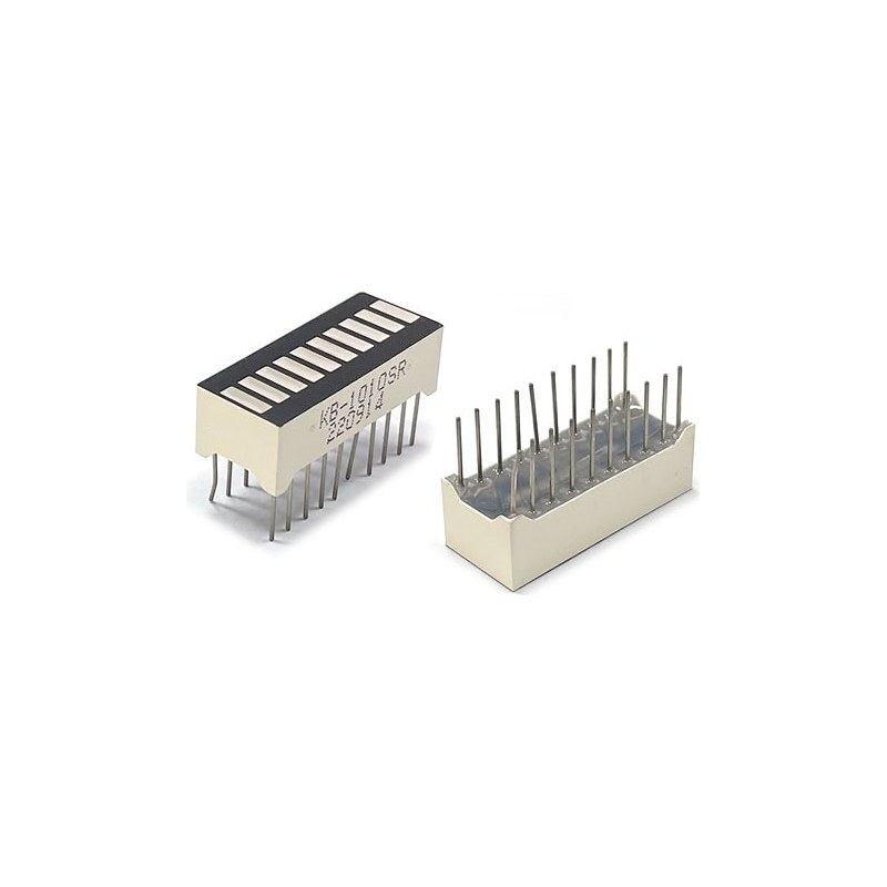 세그먼트 LED BAR 10칸 적색 B-1010SR 25.5 x 10mm (HQ02439)