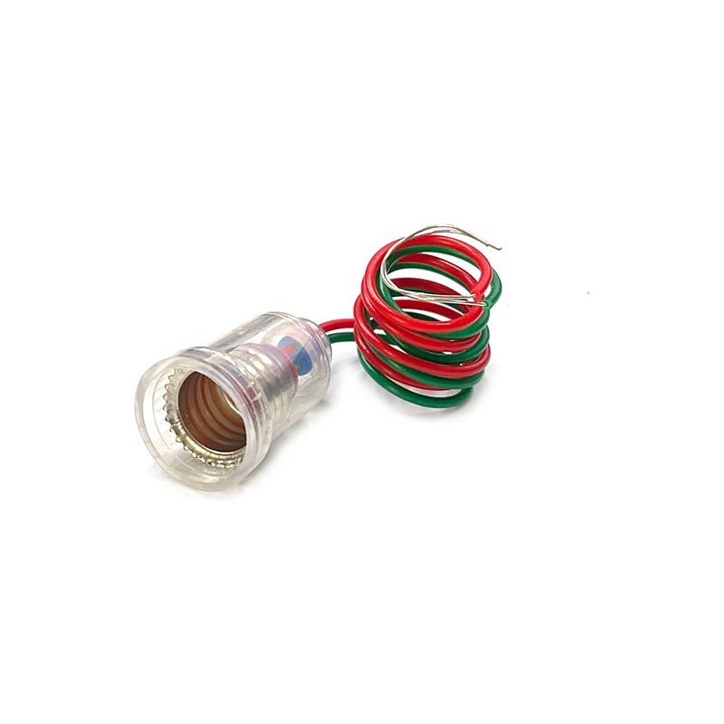 꼬마 전구 소켓 2선 길이 20cm E10 (HQ02442)