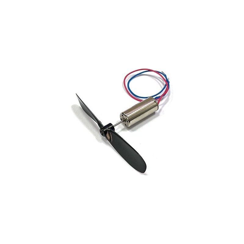 3.7V 소형 DC 모터 716 샤프트 직경 0.8mm + 프로펠러 날개 RC 드론 세트 (HQ02452)