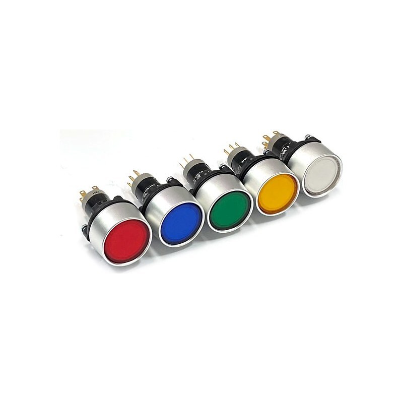 DECA 22mm 조광형 방수 푸시 스위치 P16LMU2-1AB CUL 인증 적색 LED 없음 PUSH 복귀 (HQ02499)