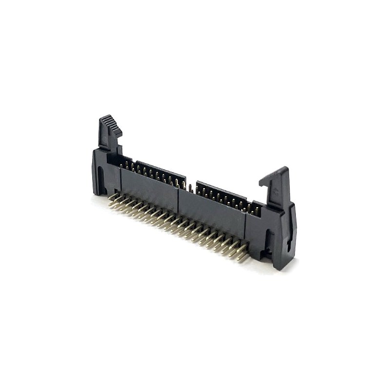 락 박스 헤더 40핀 2x20 라이트앵글 타입 2.54mm Latch Header (HQ02607)