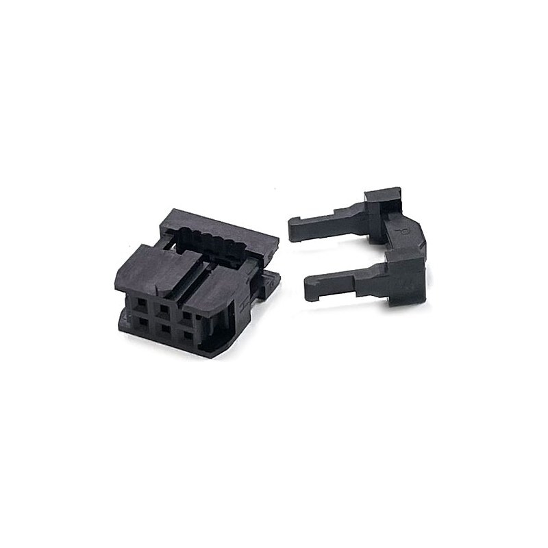 IDC 커넥터 6핀 2.54mm 10개 묶음 (HQ02620)