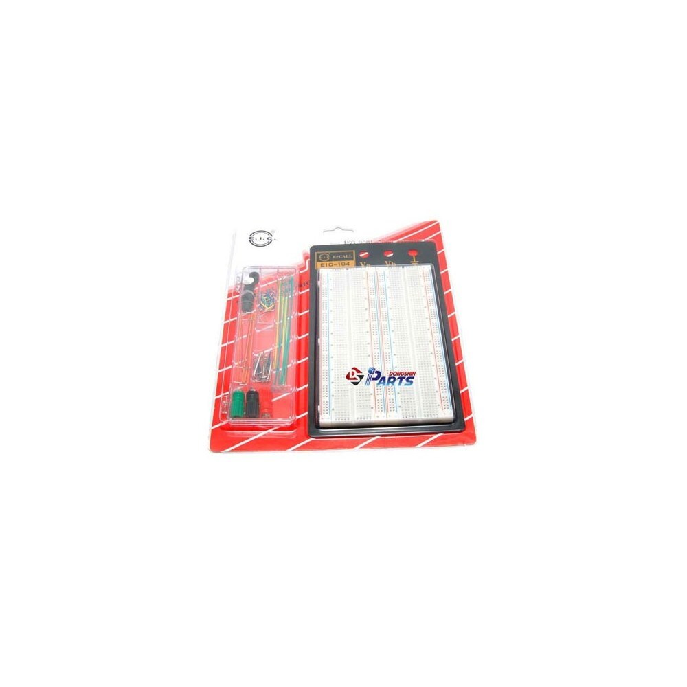 E.I.C. 브레드 보드 1660 Tie-point + 70PS Jumper Wires PCB 빵판 EIC-104J (HQ03279)