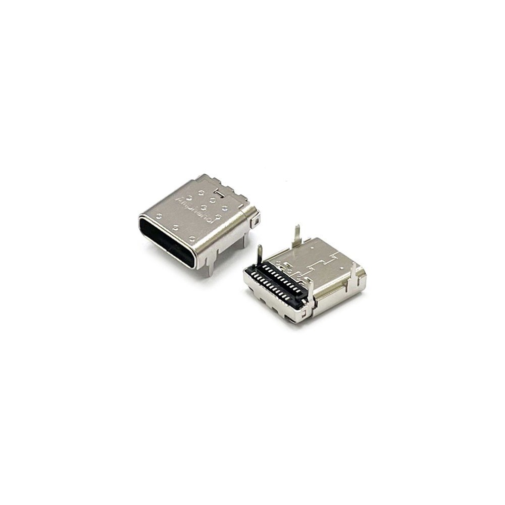 USB 3.1 C 타입 커넥터 암 소켓 앵글 타입 24P SMD Right Angle USB Type-C 12401598E4-2A (HQ03281)