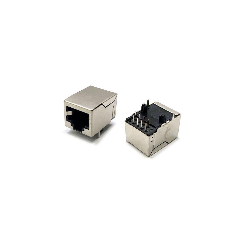 RJ45 커넥터 8P8C 암 소켓 앵글 타입 DS112A 8P8C L21.1mm (HQ03328)