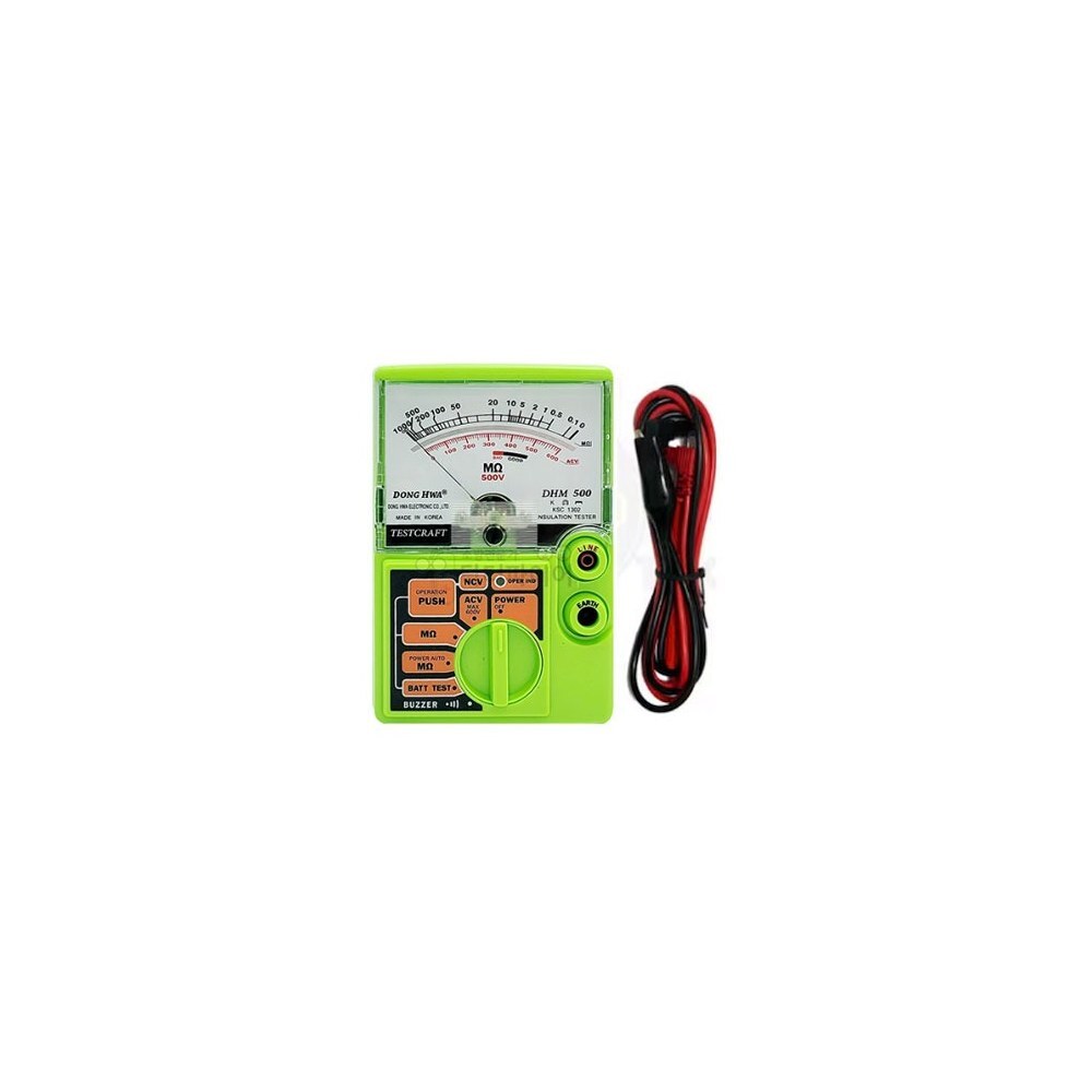 DHM-500 동화 아날로그테스터기 절연 저항계 500V/1000M&Omega; (HQ03489)