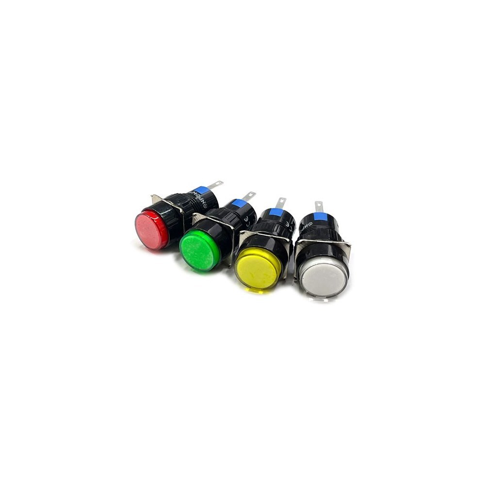 ONPOW 16mm LED 램프 LAS1-AY-D/220V 적색 (HQ03542)