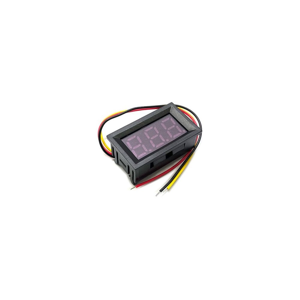 0.56인치 3선식 DC 디지털 전압계 디스플레이 전압 측정기 DC 100V 볼트 미터-적색 (HQ03722)