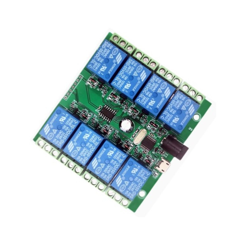 USB 가상 COM포트 내장 시리얼 릴레이 8채널 JK-USR-8 (MG2068)