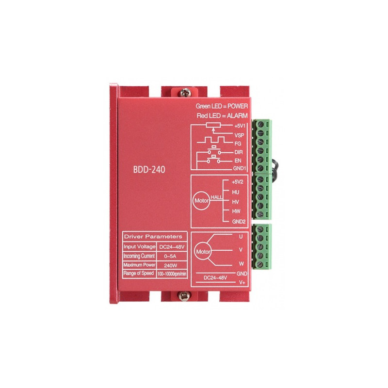 홀 센서 타입 센서리스 타입 자동식별 BDD-240 240W BLDC 모터 디지털 드라이버 DC 24~48V (MG2106)