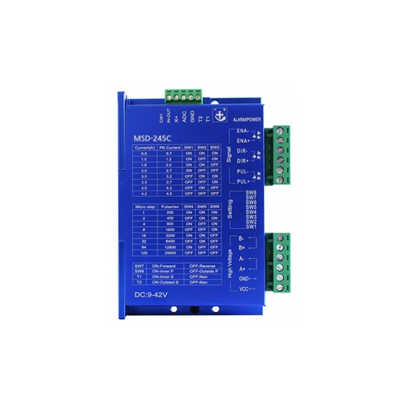 4.5A 드라이버 컨트롤러 일체형 MSD-245C DC 9~42V 스텝 모터 (MG2109)