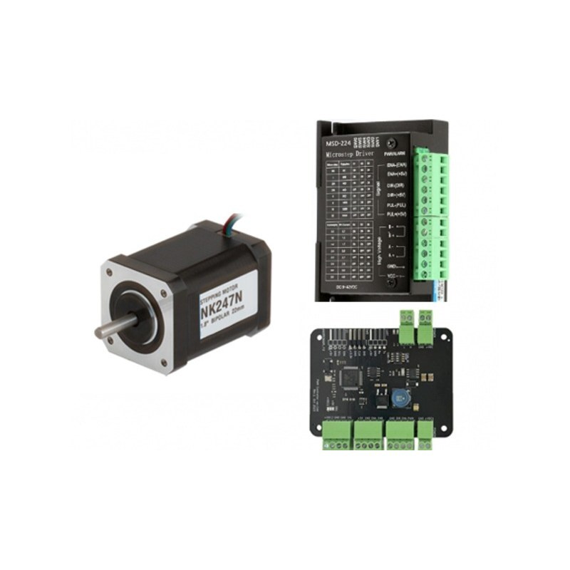 스텝 모터 STM32 CAN 통신 제어 세트 MS-NK247N-A1 오픈루프방식/FEED FORWARD 방식 (MG2136)