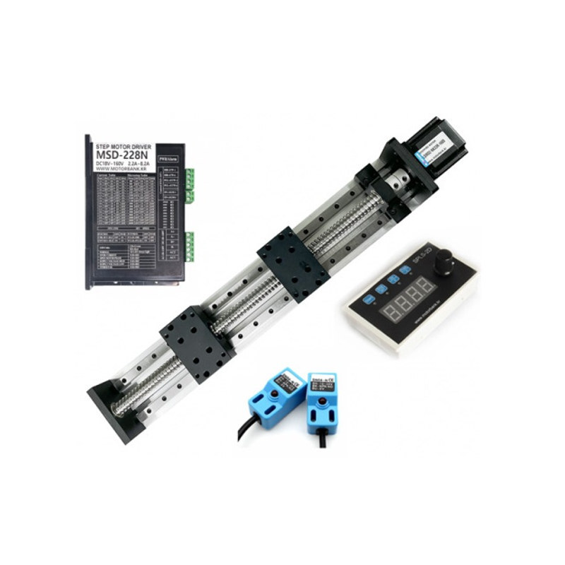더블 스테이지 리니어 모터 아날로그 세트 MS-LSMD2-NK23R-G1 리미트 센서 포함 (MG2189)